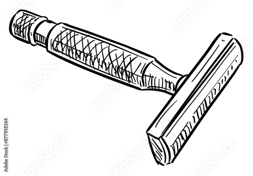 razor handdrawn illustration
