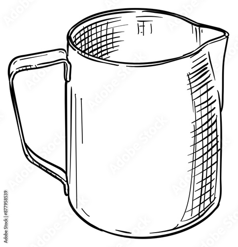 coffee pot handdrawn illustration