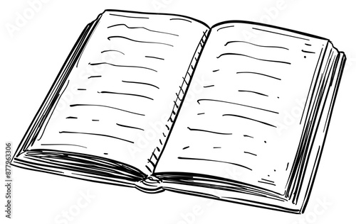 books handdrawn illustration