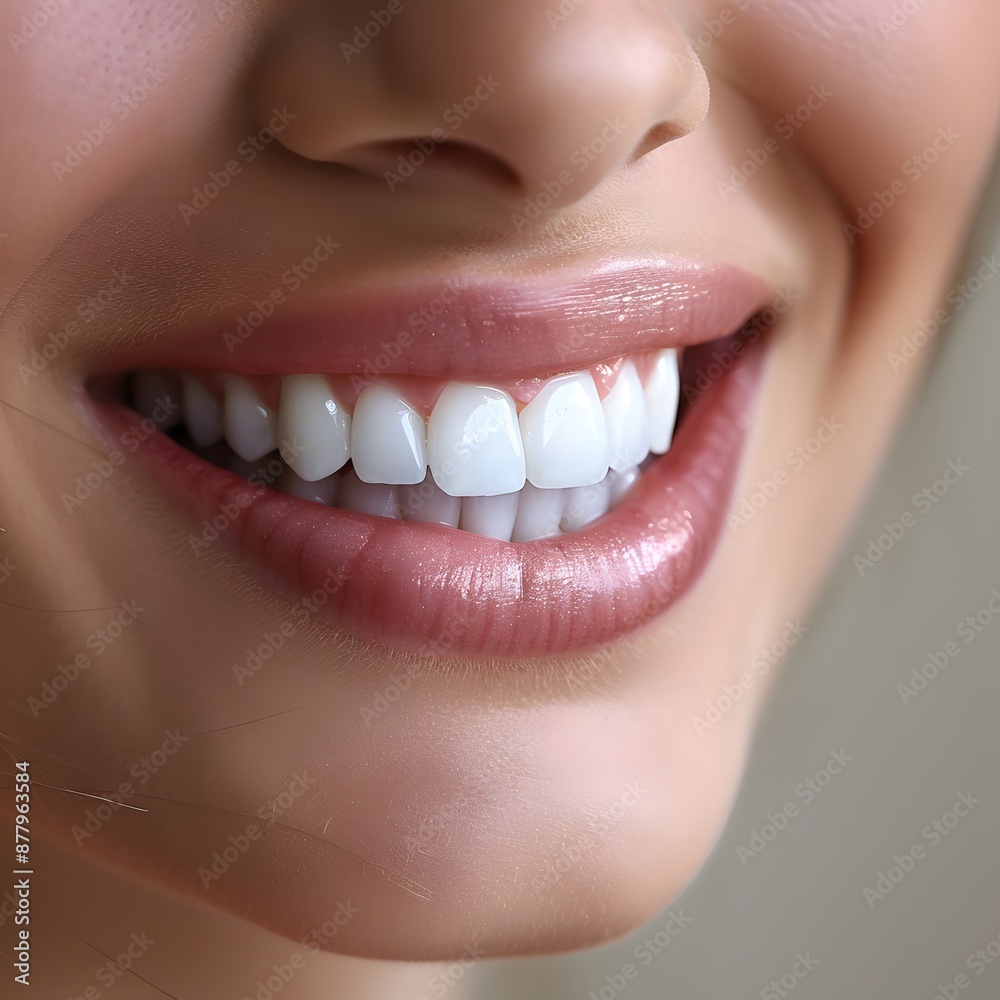Young woman smiles with white teeth
Young woman smiles with white teeth