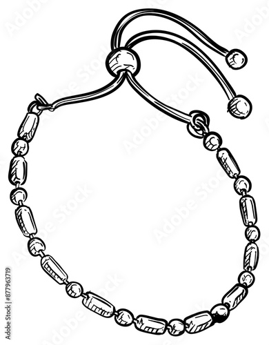 Wallpaper Mural necklace jewelry handdrawn illustration Torontodigital.ca