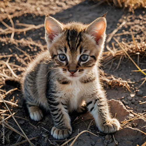 Wallpaper Mural Adorable Kitten Portrait Torontodigital.ca