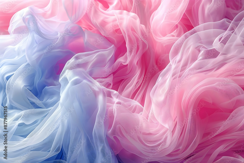 Pink and Blue Sheer Fabric Background Pink and Blue Sheer Fabric Background