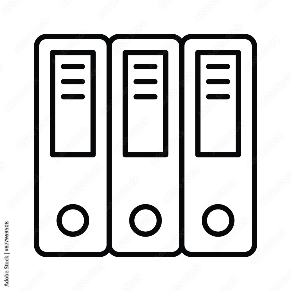 Well designed icon of file folders, premium vector of document archives, binders vector design Well designed icon of file folders, premium vector of document archives, binders vector design