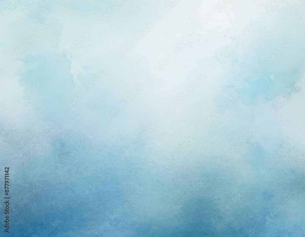 Gentle blur effects and light blue watercolour texture on a light blue background. Gentle blur effects and light blue watercolour texture on a light blue background.