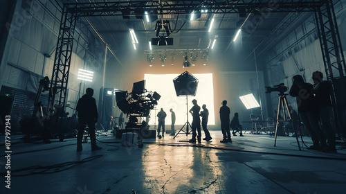Film Production Crew Behind the Scenes