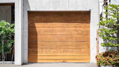 Garage Door in a House