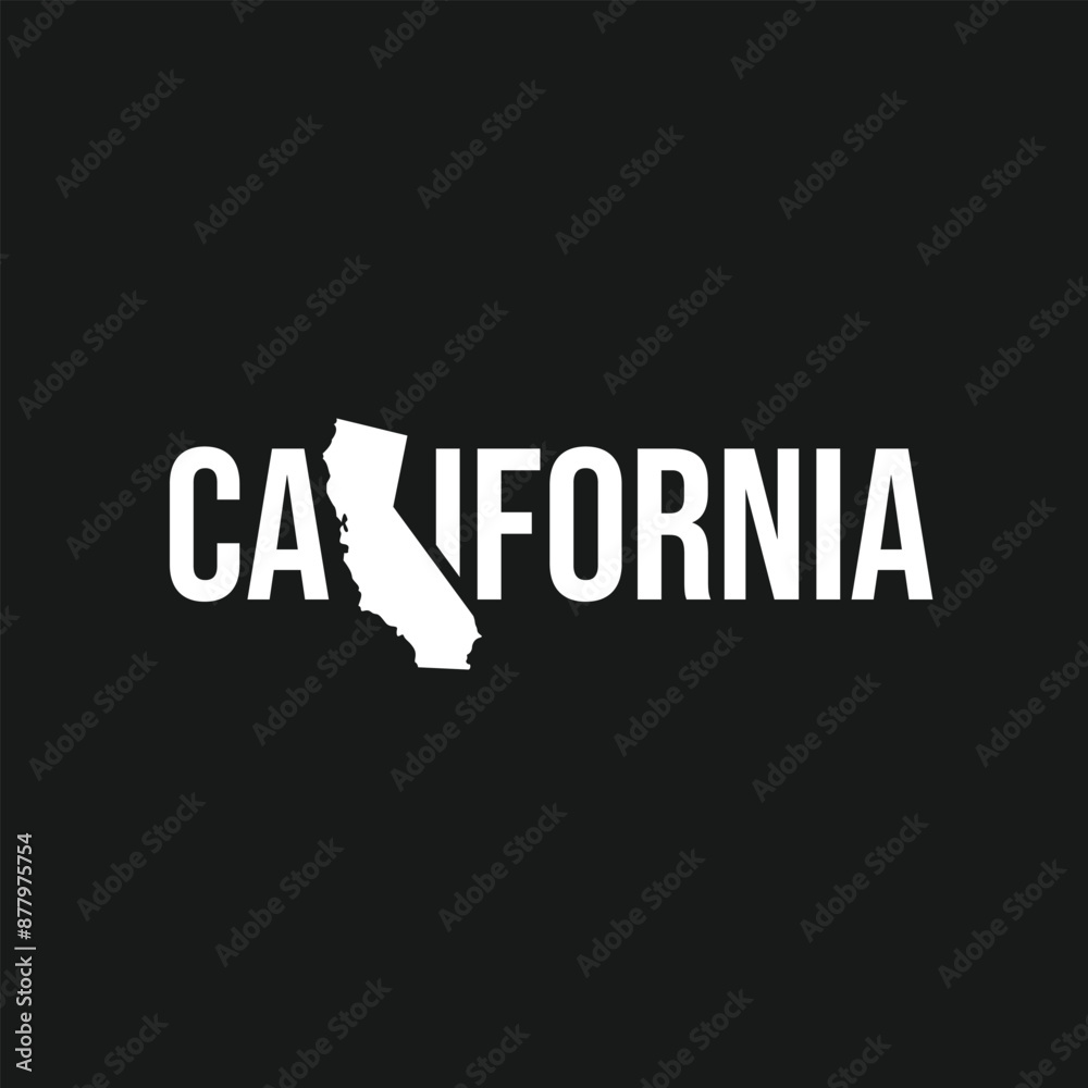 Fototapeta premium california state maps vector illustration 