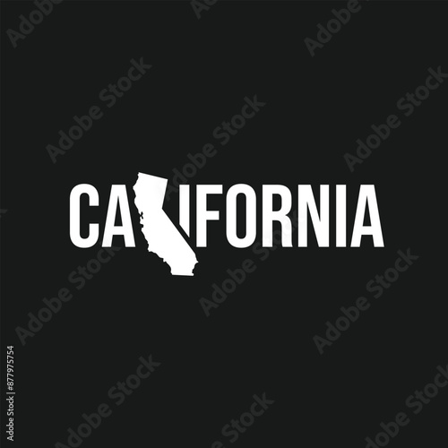 california state maps vector illustration 