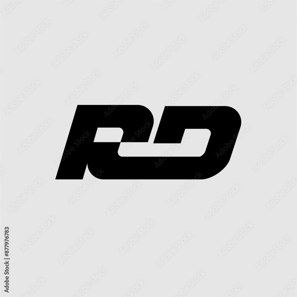 RD Monogram Technology Abstract Minimalist Logo RD Monogram Technology Abstract Minimalist Logo