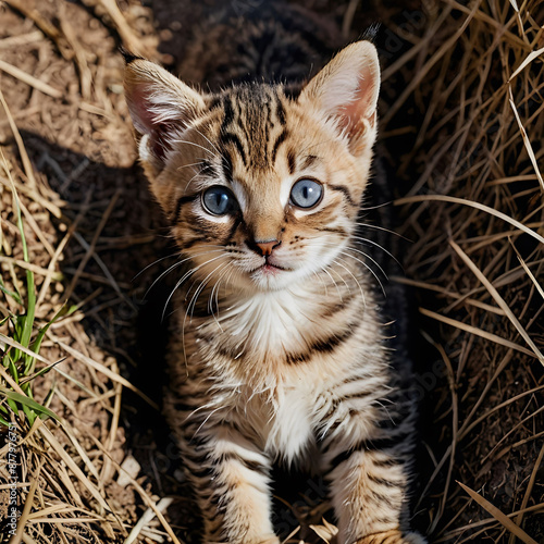 Wallpaper Mural Adorable Kitten with Blue Eyes Torontodigital.ca