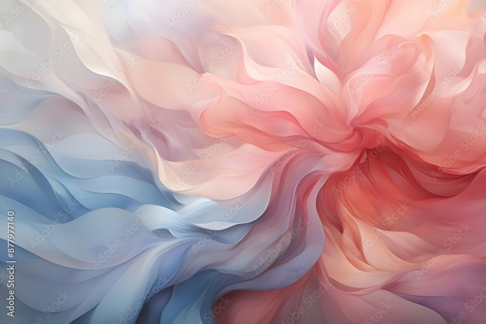 Abstract Pink and Blue Swirling Illustration Abstract Pink and Blue Swirling Illustration