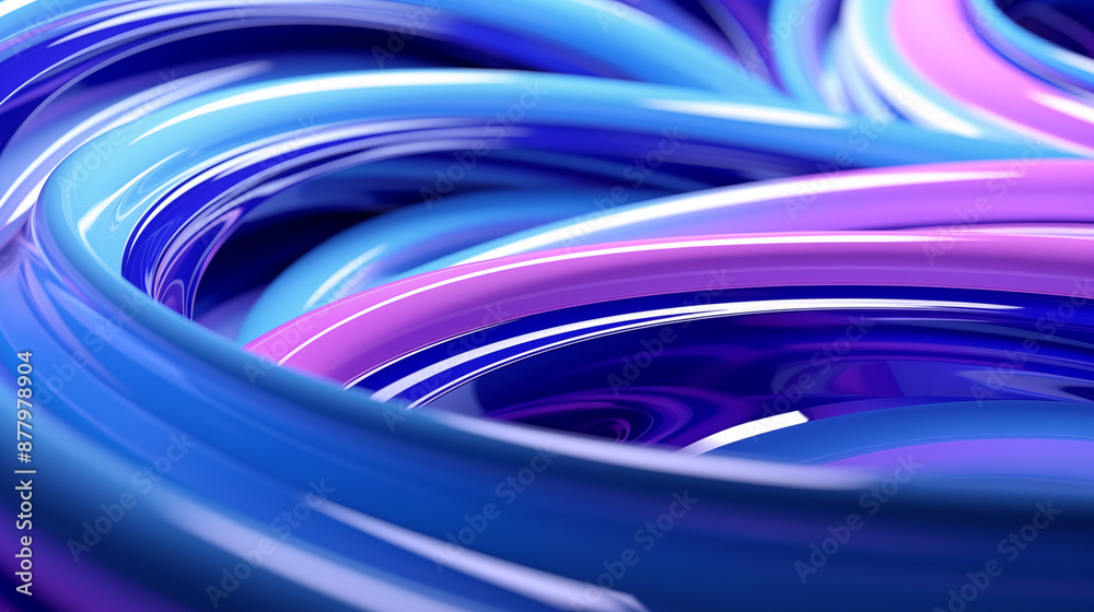 Abstract blue and purple colored rings, 3d render
Abstract blue and purple colored rings, 3d render