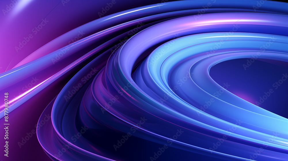 Abstract blue and purple colored rings, 3d render
Abstract blue and purple colored rings, 3d render