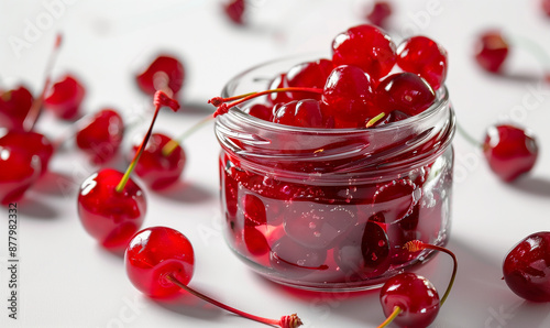 Gourmet Maraschino Cherry for Culinary Creations in Jar