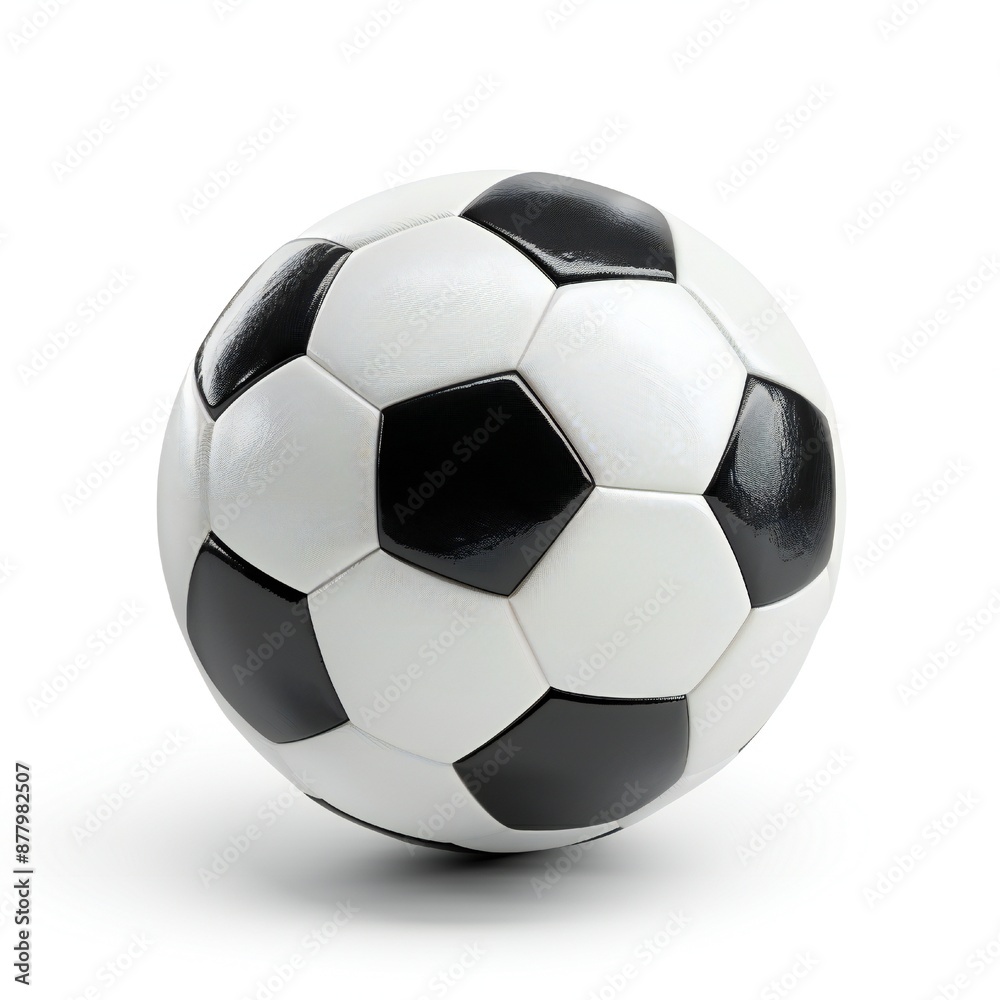 Fototapeta premium Soccer ball isolated on white background Generative Ai