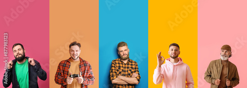Collection of bearded men o...