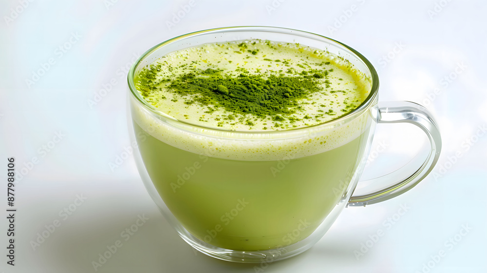 kiwi smoothie with mint. Generative AI kiwi smoothie with mint. Generative AI