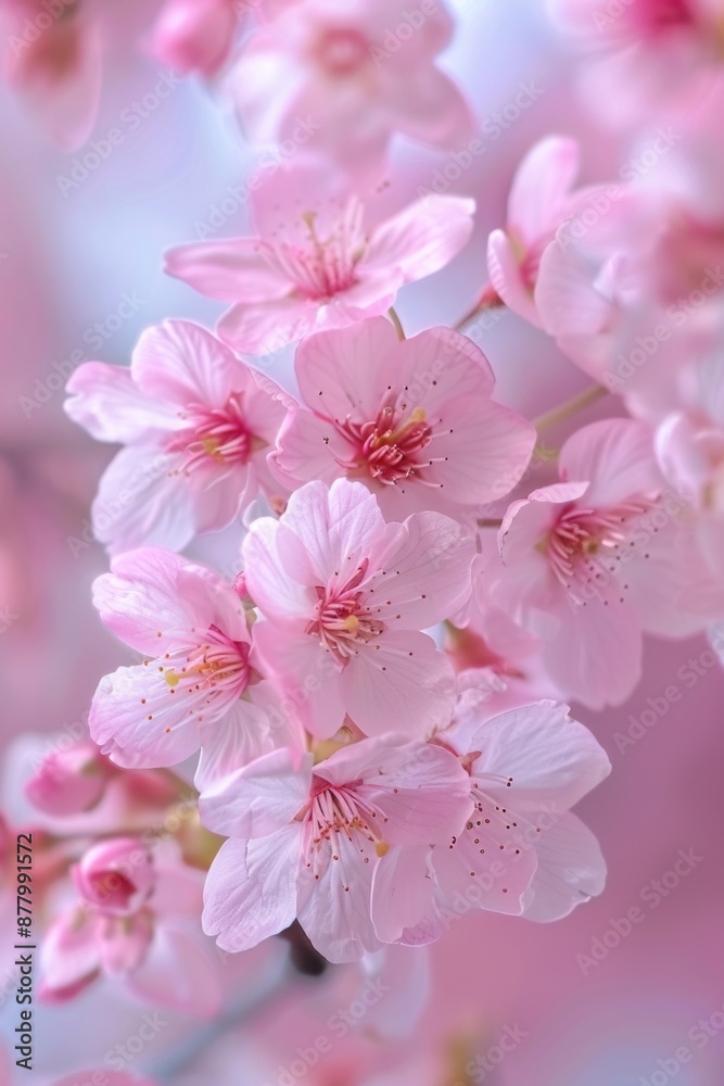 Close-up shot of a group of bright pink flowers, ideal for use in designs focused on beauty, nature, or whimsy Close-up shot of a group of bright pink flowers, ideal for use in designs focused on beauty, nature, or whimsy