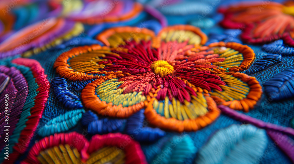 intricately designed embroidered fabric with vibrant floral patterns, showcasing rich colors and detailed craftsmanship, ideal for decorative projects intricately designed embroidered fabric with vibrant floral patterns, showcasing rich colors and detailed craftsmanship, ideal for decorative projects
