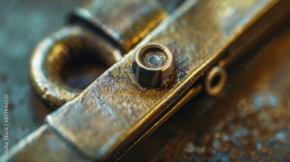 Close up of studio photography fastener Close up of studio photography fastener