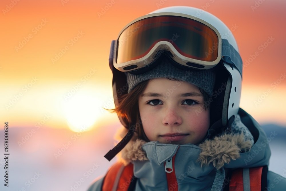 A young person wearing safety gear with a helmet and goggles, suitable for use in various scenarios such as adventure, sports, or outdoor activities A young person wearing safety gear with a helmet and goggles, suitable for use in various scenarios such as adventure, sports, or outdoor activities