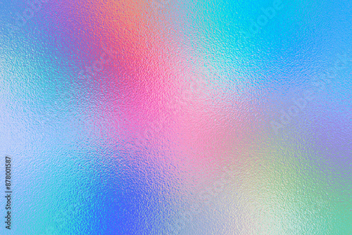Trendy holographic iridescent foil texture for design. Rainbow shine background, metal effect.