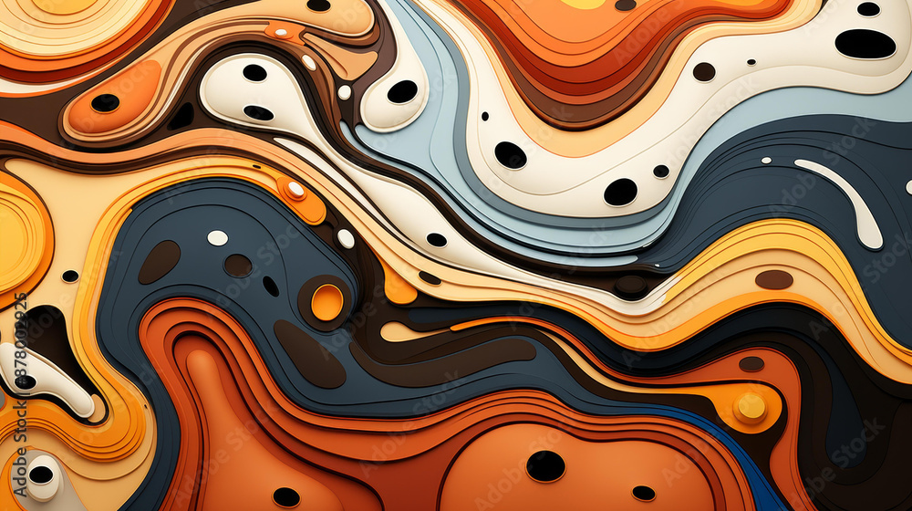 Create visually captivating designs with stylized cell patterns and intricate details in earth tones and flat illustrations. Create visually captivating designs with stylized cell patterns and intricate details in earth tones and flat illustrations.