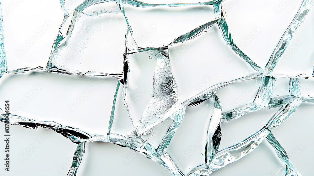 High-resolution image of shattered glass pieces arranged in an abstract pattern, showcasing sharp edges and transparent aesthetics. High-resolution image of shattered glass pieces arranged in an abstract pattern, showcasing sharp edges and transparent aesthetics.