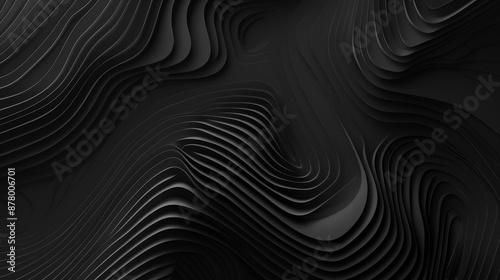 Stunning black background with gradient lines that look 3D. Perfect for websites, posters, or social media posts.
