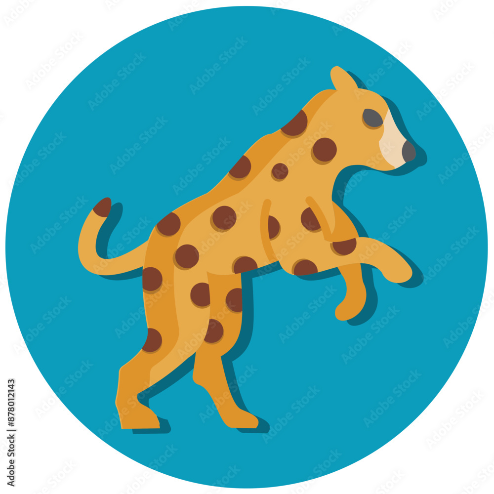 Fototapeta premium Cheetah Icon