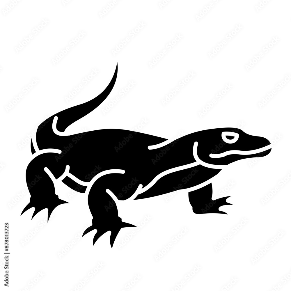 Obraz premium Komodo Dragon Icon