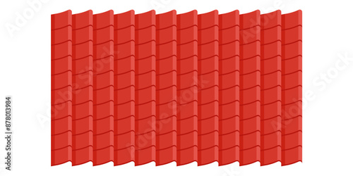 Roof pattern. Roof vector pattern