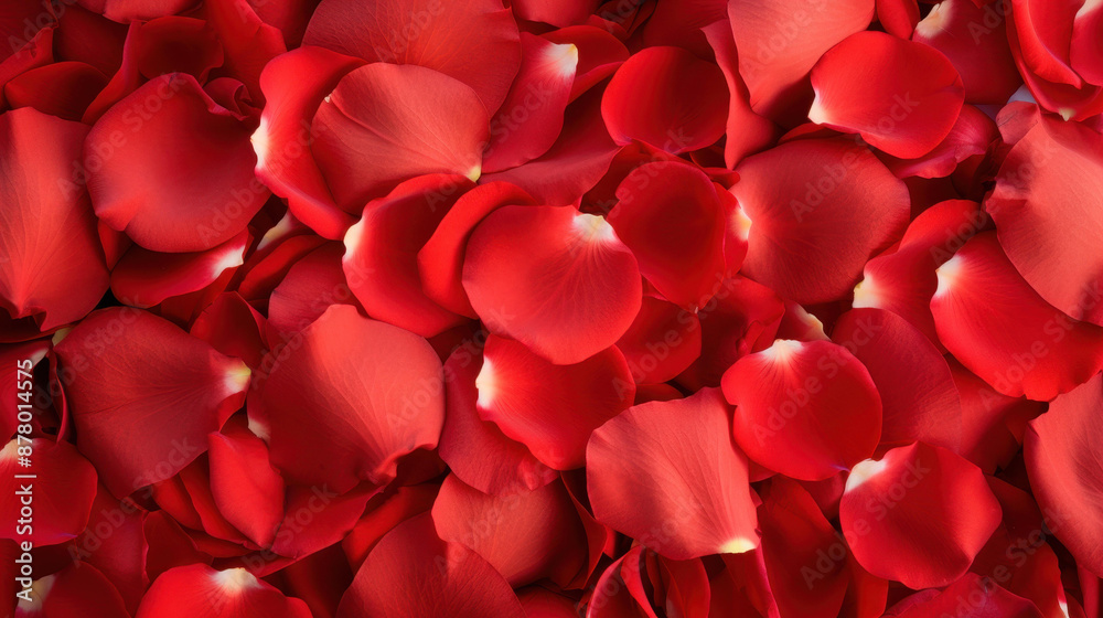 Eyecatching red rose petals create a romantic ambiance in any setting. Eyecatching red rose petals create a romantic ambiance in any setting.