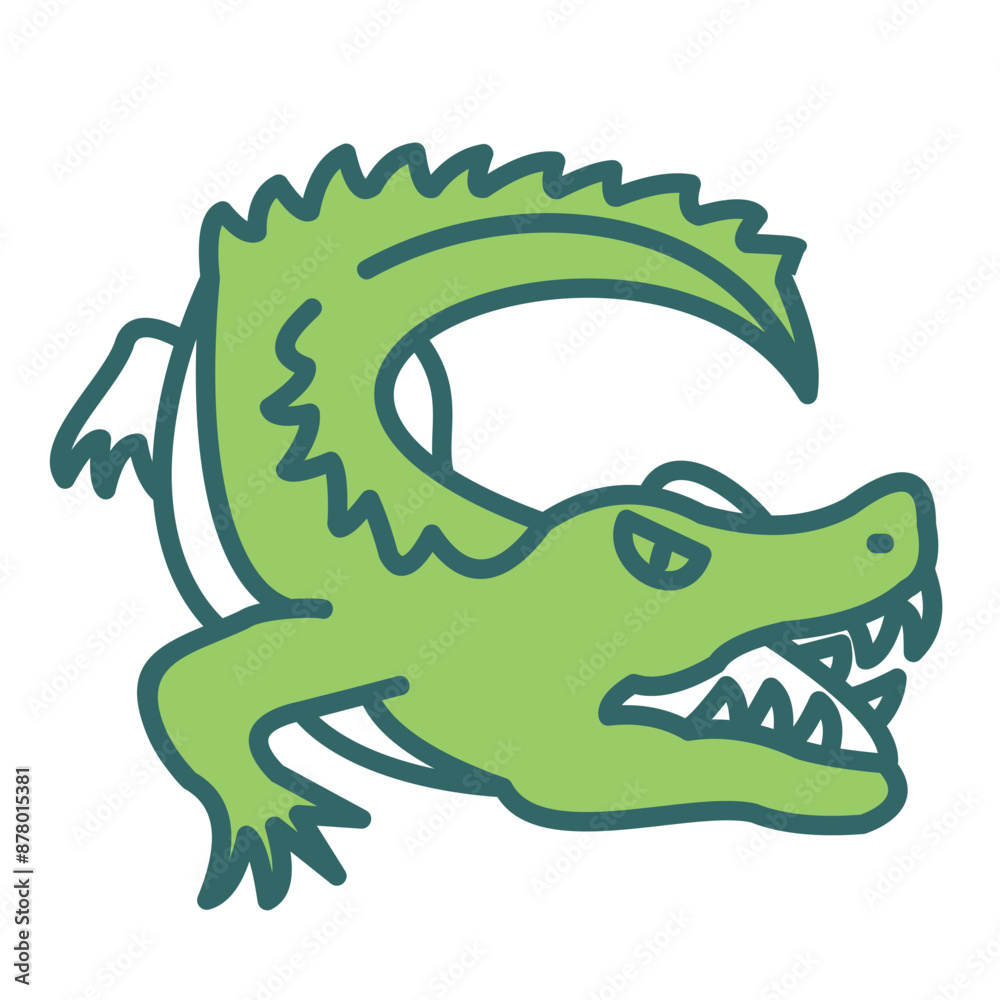 Naklejka premium Crocodile Icon