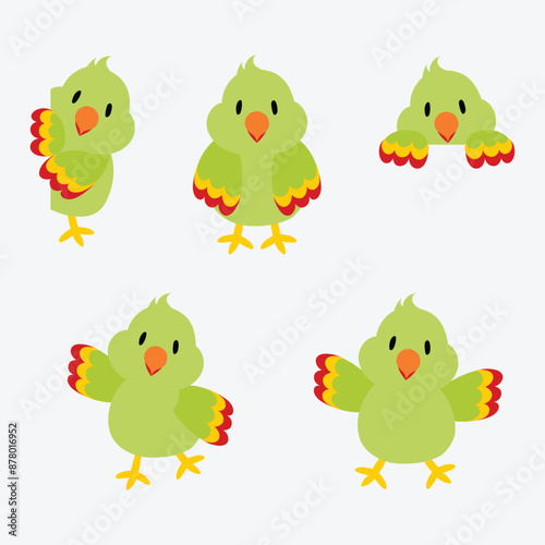 Parrot cartoon - collection