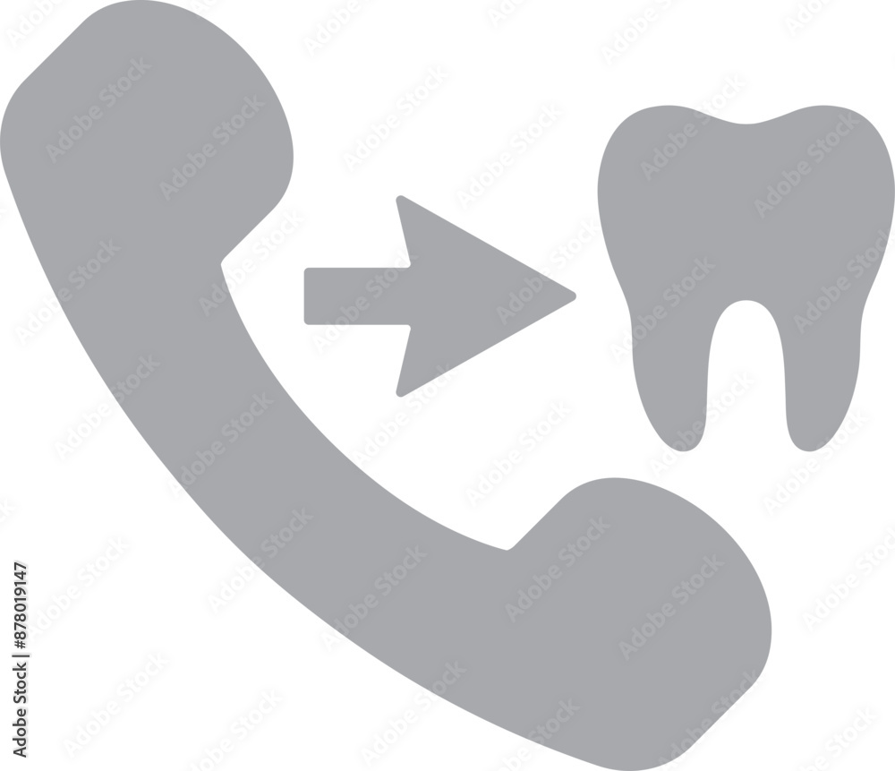 Dentist calling icon in flat style. Dentist calling icon in flat style.