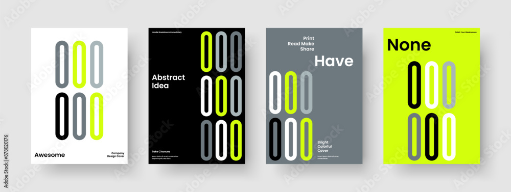 Obraz premium Modern Poster Layout. Geometric Report Design. Isolated Business Presentation Template. Banner. Background. Book Cover. Brochure. Flyer. Magazine. Notebook. Newsletter. Catalog. Journal. Handbill