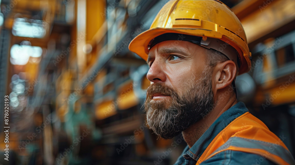 A civil engineer directing a crane operator to position steel beams accurately on a high-rise project on a construction site. A civil engineer directing a crane operator to position steel beams accurately on a high-rise project on a construction site.