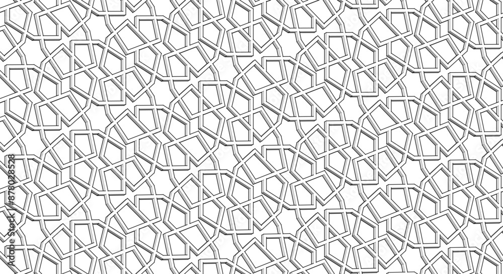 decorative grid abstract ornament 3d illustration decorative grid abstract ornament 3d illustration