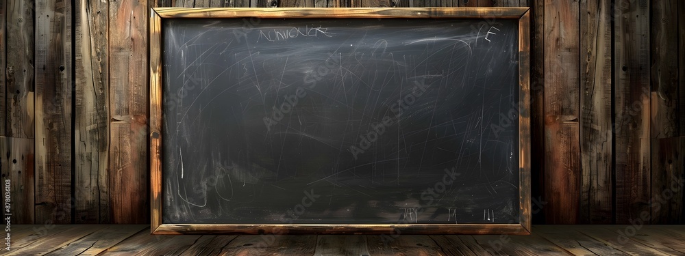 Blank chalkboard. Blackboard. Blank chalkboard. Blackboard.