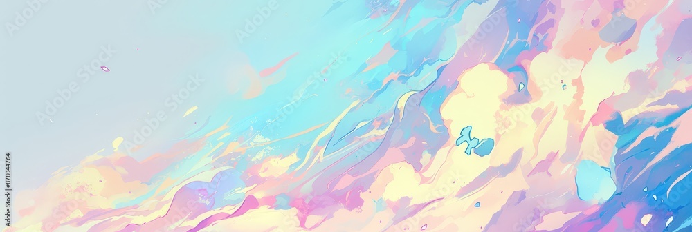 Abstract Painting of Pastel Colors Abstract Painting of Pastel Colors