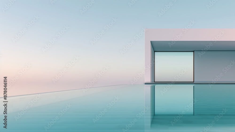 abstract composition of a minimalist architectural structure, featuring clean lines, geometric shapes abstract composition of a minimalist architectural structure, featuring clean lines, geometric shapes