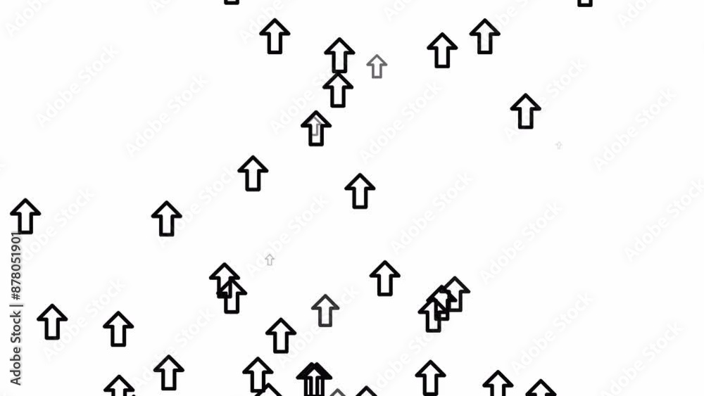 Swipe up down animation. 3D silhouette up down arrows animation on the white background. up down arrow loading animation. Seamless loop. Swipe up down animation. 3D silhouette up down arrows animation on the white background. up down arrow loading animation. Seamless loop.