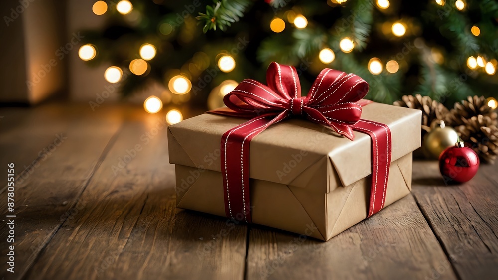 Christmas tree with gift box Christmas tree with gift box