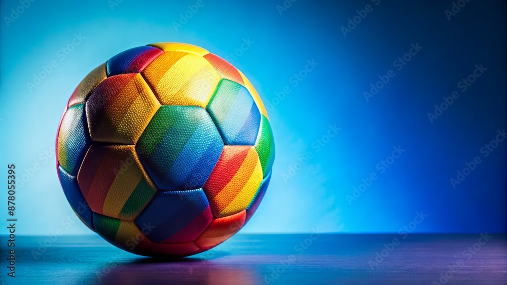 Fototapeta premium Diverse hands of different skin tones clasped together, cradling a vibrant globe, symbolizing unity and harmony on international friendship day.