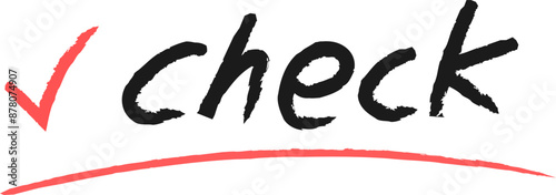 체크 확인 일러스트