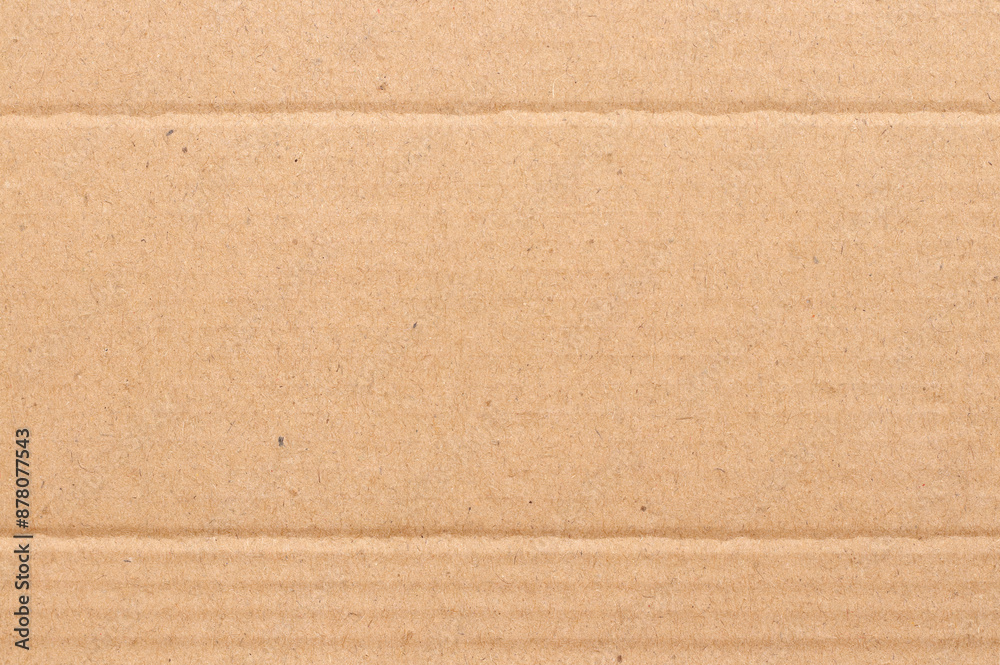 Fototapeta premium Brown cardboard sheet abstract background, texture of recycle paper box in old vintage pattern for design art work.