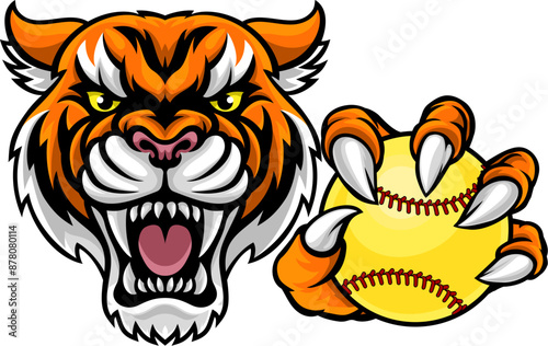 A tiger animal softball spo...