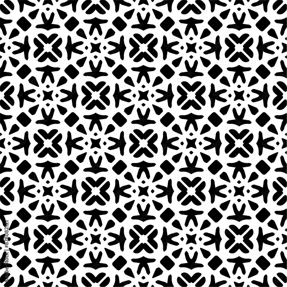 Monochrome pattern, Abstract texture for fabric print, card, table cloth, furniture, banner, cover, invitation, decoration, wrapping.seamless repeating pattern.Black color. Monochrome pattern, Abstract texture for fabric print, card, table cloth, furniture, banner, cover, invitation, decoration, wrapping.seamless repeating pattern.Black color.